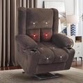 Electric Power Lift Recliner Chair,Reclining Chair with 8 Massage,2 Cup Holders,Side Pockets,USB Charge Port,Remote Control for Living Room,Bedroom,Chocolate