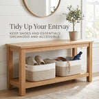 Large Storage Basket for Shelves 16.8”x13”x7.5”2 Pack | Large Baskets for Storage, Soft Cotton Rope Woven Baskets for Shelves, Closet, Laundry, Bathrooms, Blanket, Clothes, Closet