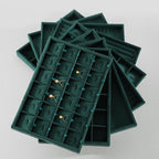 Necklace Display Tray, Velvet Jewelry Organizer, Premium Pendant Display,Luxury Earrings Organizer,Green Necklace Organizer