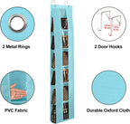 Lirex Over the Door Organizer, 2 Pack Handbag Storage with 6-Tier Space-Saving for Door or Closet, Handbag Hanger, Light Blue
