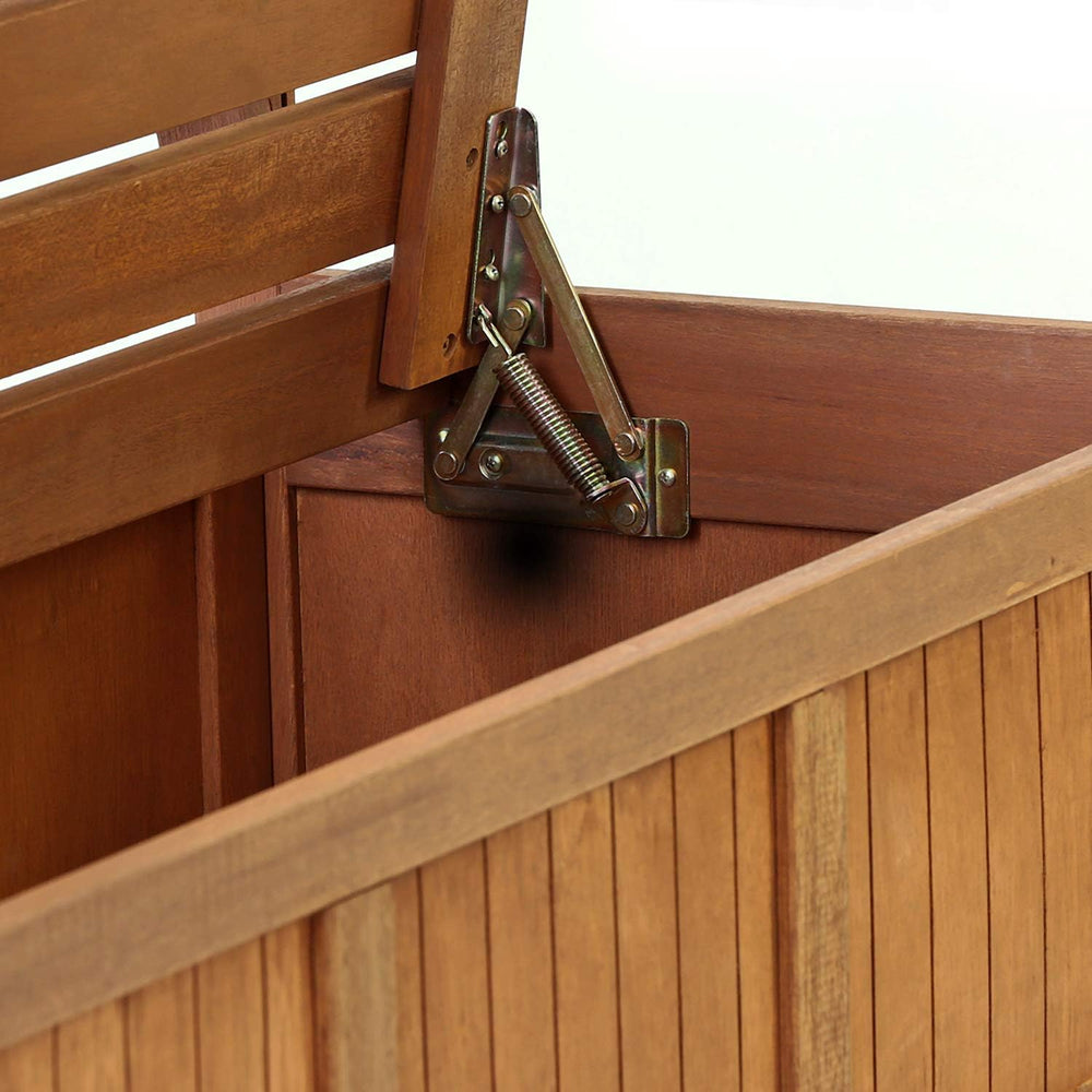 Furinno TIOMAN Outdoor Storage, Kent Storage Bench with Teak Wood, for Patio,...