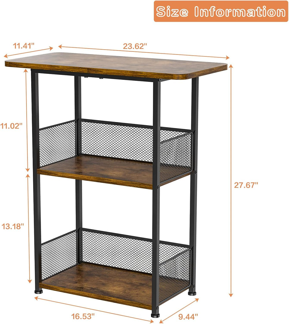 Floor Standing Freestanding Whiskey Rack: 3 Tier Wine Rack ,Mini Bar Cart | W...