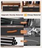 Under Bed Storage with Wheels, 35.5 inches Underbed Storage Large Capacity Under Bed Rolling Containers, 2 Pack Under the Bed Storage for Clothes, Shoes, Blankets (Deep Black)