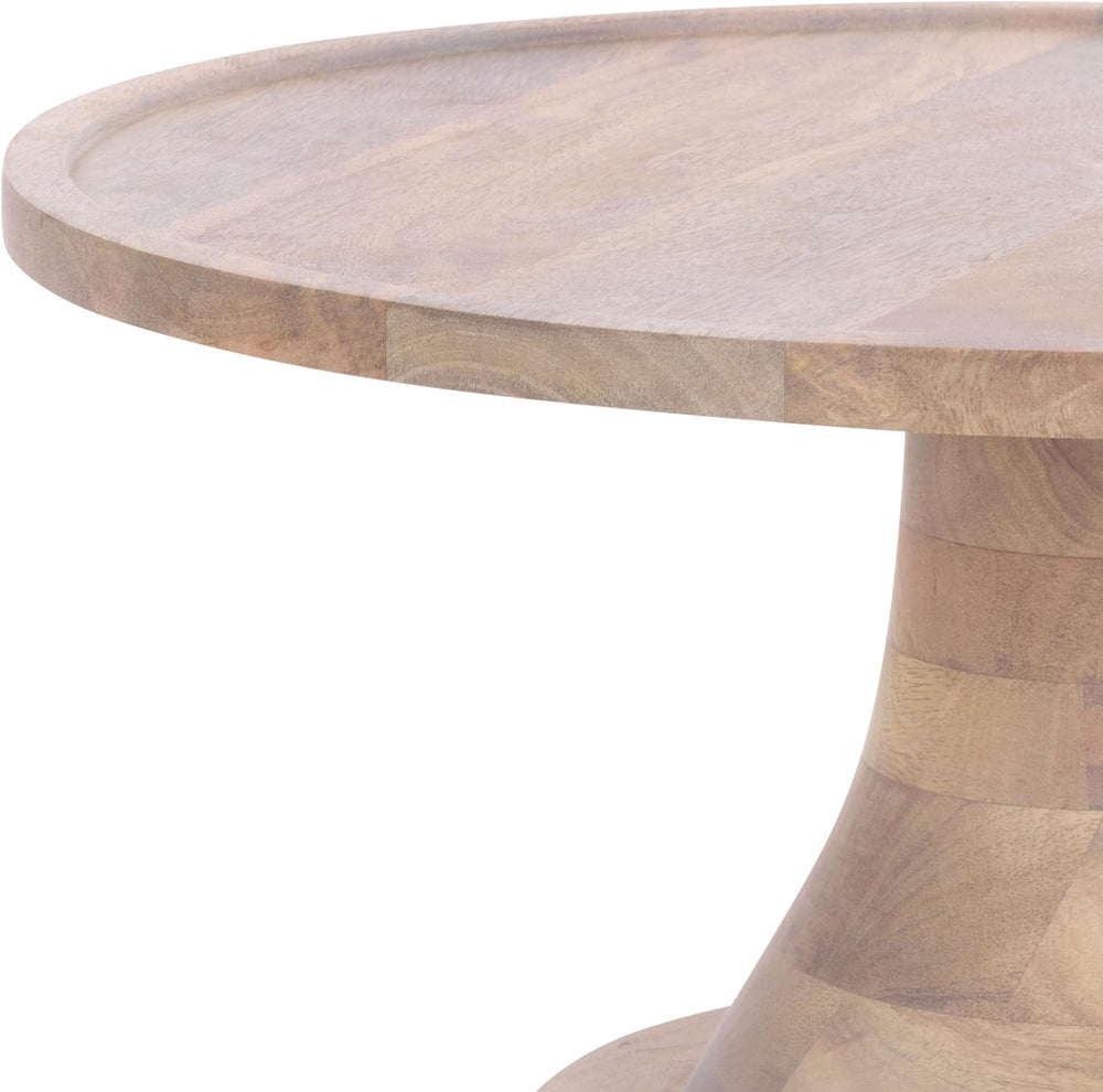 SAFAVIEH Home Collection - Javier Accent Table with Whitewashed Solid Wood Fi...