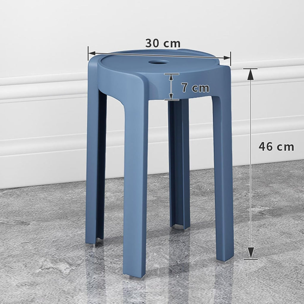 Portable Plastic Stools, 6-Pack Stackable Nesting Stools for Kitchen Bar, Classroom, Outdoor & Party - Lightweight, Heavy Duty 330lbs, Easy Clean, Space-Saving Foldable Design 6pcs