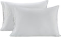 LANE LINEN Pillows Queen Size Set of 2, Soft 100% Egyptian Cotton, Cool & Smooth 1000 Thread Count Pillow Cases - Swiss Dot - White