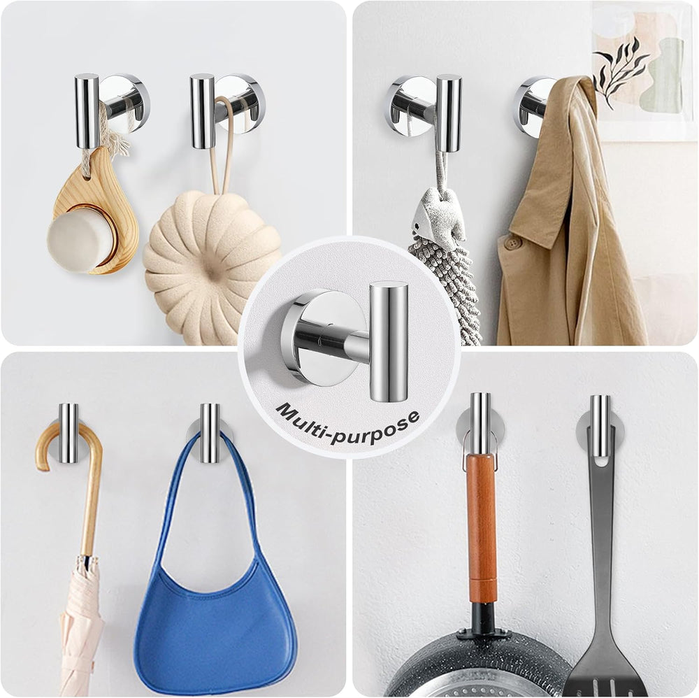 Lairuier Bathroom Hardware Set Polished Chrome Towel Holder Set Wall Mount