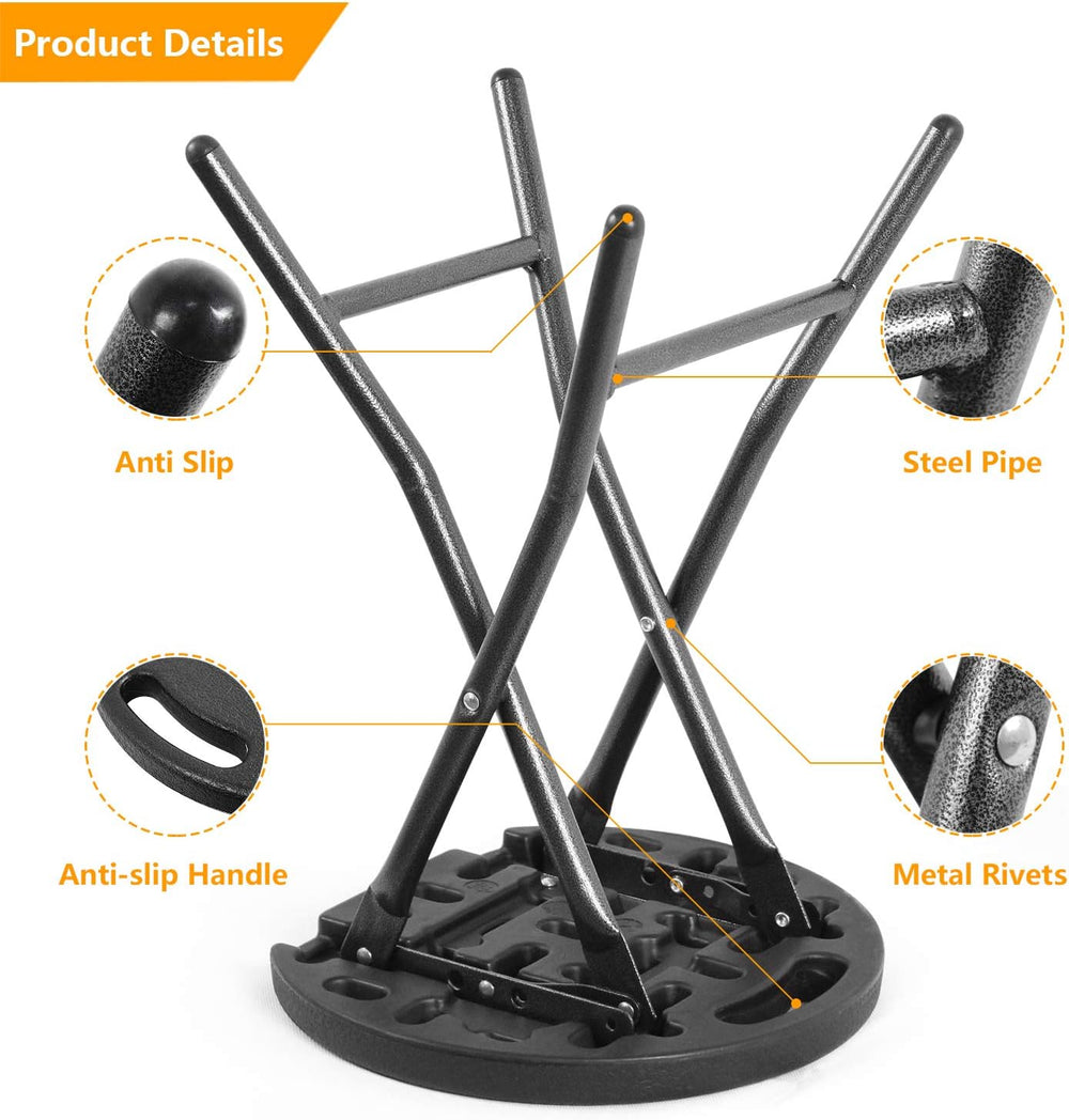 5Rcom Folding Stools, 1 Pack Portable Stools Chairs with Handle, Collapsible ...