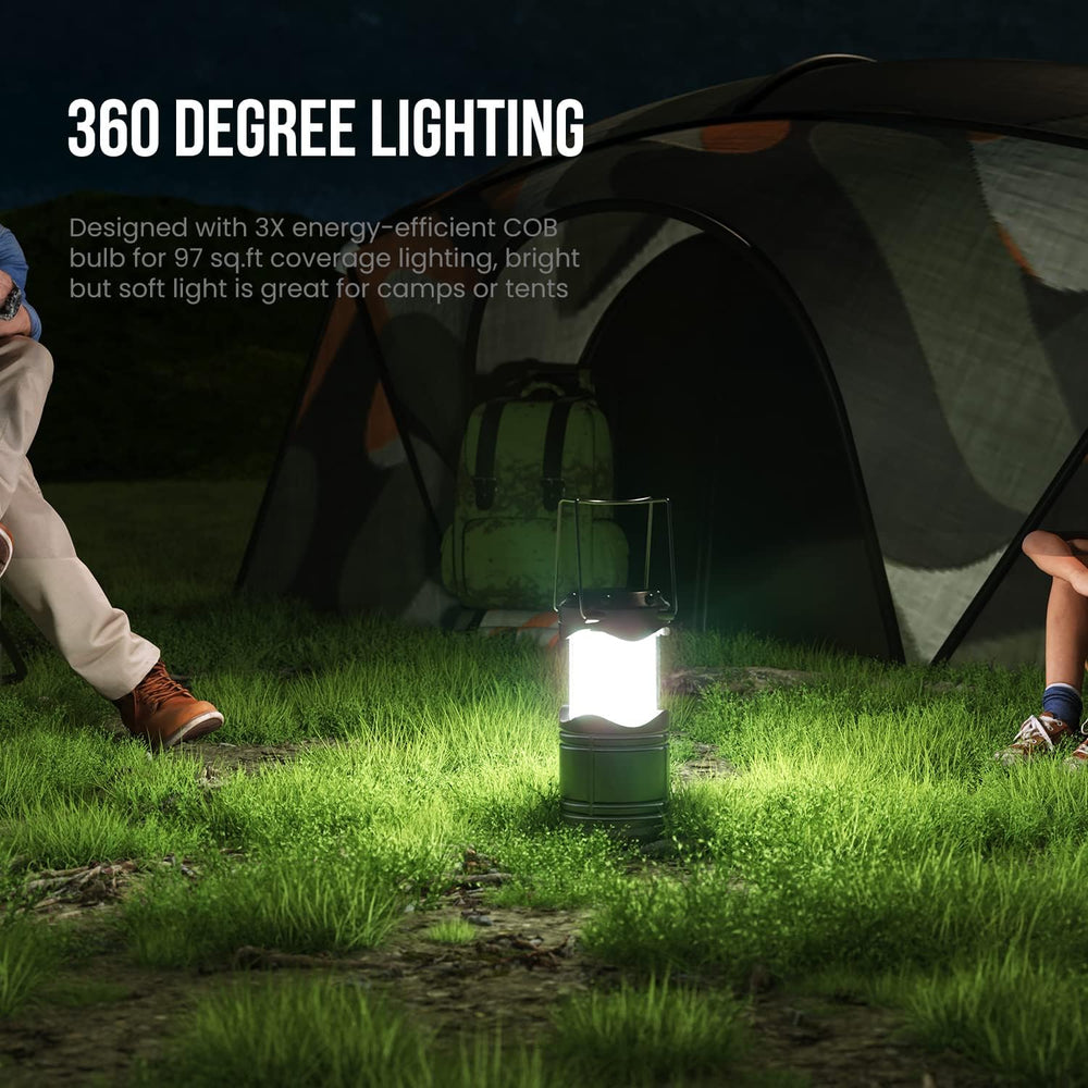 Lichamp LED Camping Lantern, 4 Pack Battery Powered Flashlight for Power Outa...