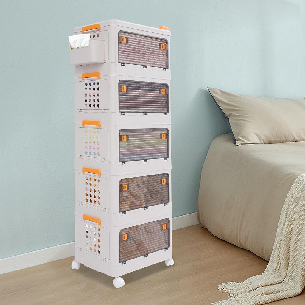 Storage Cabinet, Kitchen Pantry with Doors & Shelf, Tall Storage Cabinet for Bathroom, Living Room, Entryway