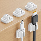 5Pack [Spring Fixed] Cord Holder Clips, Desk Organizer Accessories- Lamicall Cable Holder Mother's Day for Mother, Cable Management, Workspace Organizer & Accessories, Wire Clips for Nightstand