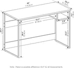 FURINNO Moretti Lifestyle Study Desk, 45 Inches, Columbia Walnut