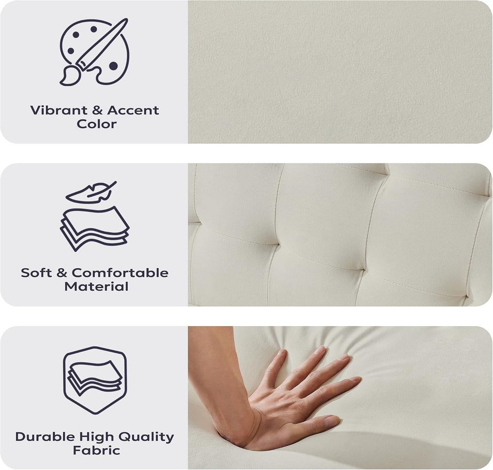 Furnify 71" Velvet Futon Sofa Bed, Versatile Loveseat Couch, Sleeper Sof...