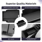 LUWU 2025 Wagoneer S Center Console Organizer for 2025 J eep Wagoneer S Accessories Armrest Console Storage Box Insert Tray ABS Material Black-Trim