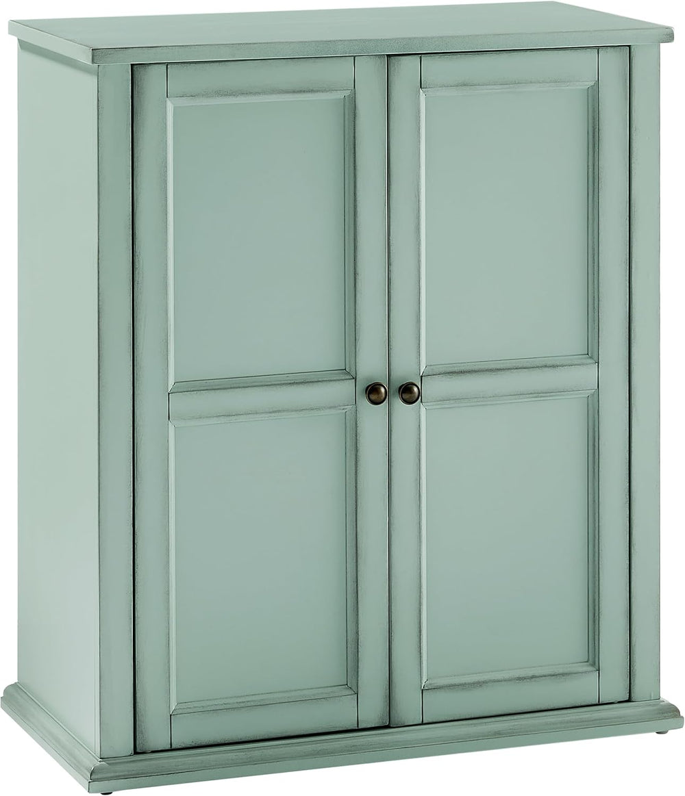 Crosley Furniture Holbrook Traditional Stackable Kitchen Storage Pantry, Acce...