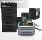 Tiger Lionpanther Print CD Case 40 Capacity DVD Case Holder Wallet Organizer for Car Home