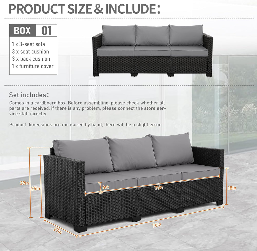Rattan Star Patio Furniture Outdoor Couch Wicker Outdoor Furniture Patio Couc...