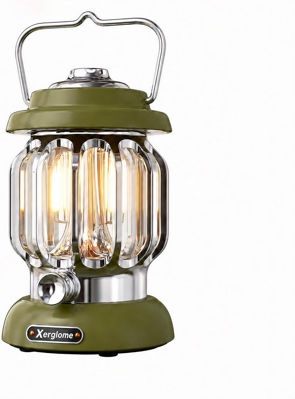 Vintage Rechargeable Camping Lantern, 2700K Warm Dimmable LED