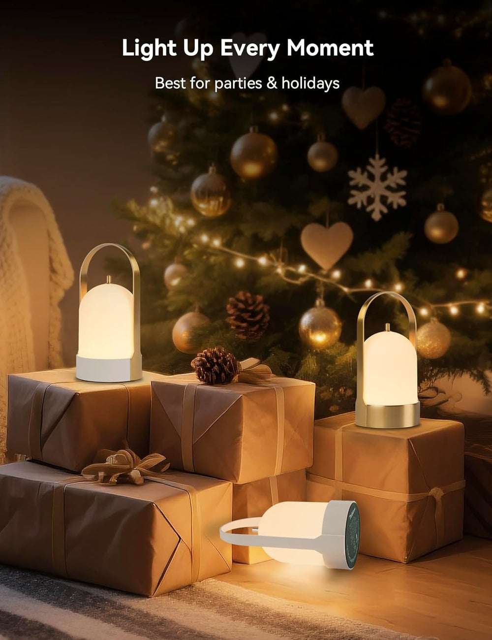 Tubicen Rechargeable Table Lamp Outdoor Portable Lantern IP44 Waterproof
