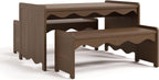 Storkcraft Casablanca Montessori Indoor Kids Table & Bench Set – Premium Kids Activity Table and Bench Set, Toddler Furniture for Crafts and Snack Time, Durable & Easy-to-Clean Surface (Hazelnut)