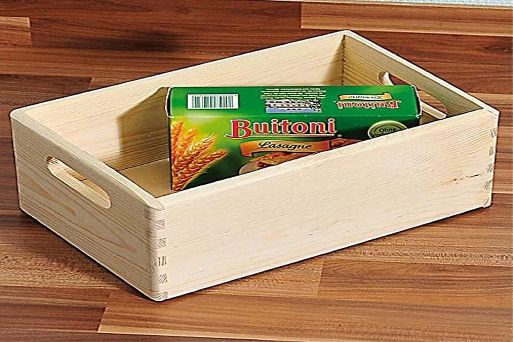 Kesper 11.81" x 7.87" x 5.51" Pinewood Storage Box