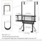 KES Over The Door Ironing Board Holder, Ironing Board Hanger for Laundry Room Organization and Storage Y and T Shaped Fits for 1 3/4 Doors Matte Black, HIR501B-BK