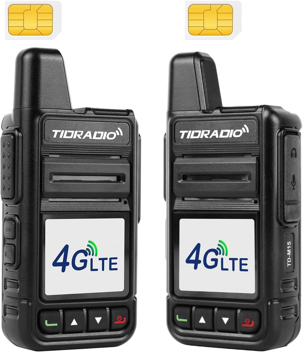 TIDRADIO Rapid Global Walkie Talkies 5000 Mile Long Range Poc radios, 4G LTE ...