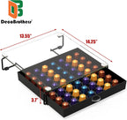 Deco Brothers Crystal Tempered Glass OriginalLine Pod Holder Drawer, 49 Capsule Organizer, Black