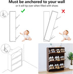 Hidden Shoe Cabinet with Drawer, Free Standing Narrow Shoe Rack Cabinet for Entryway Slim, 3 Flip Drawer Shoe Storage Organizer Cabinet for Entry,Hallway,Door,Dorm,Small Spaces - Walnut