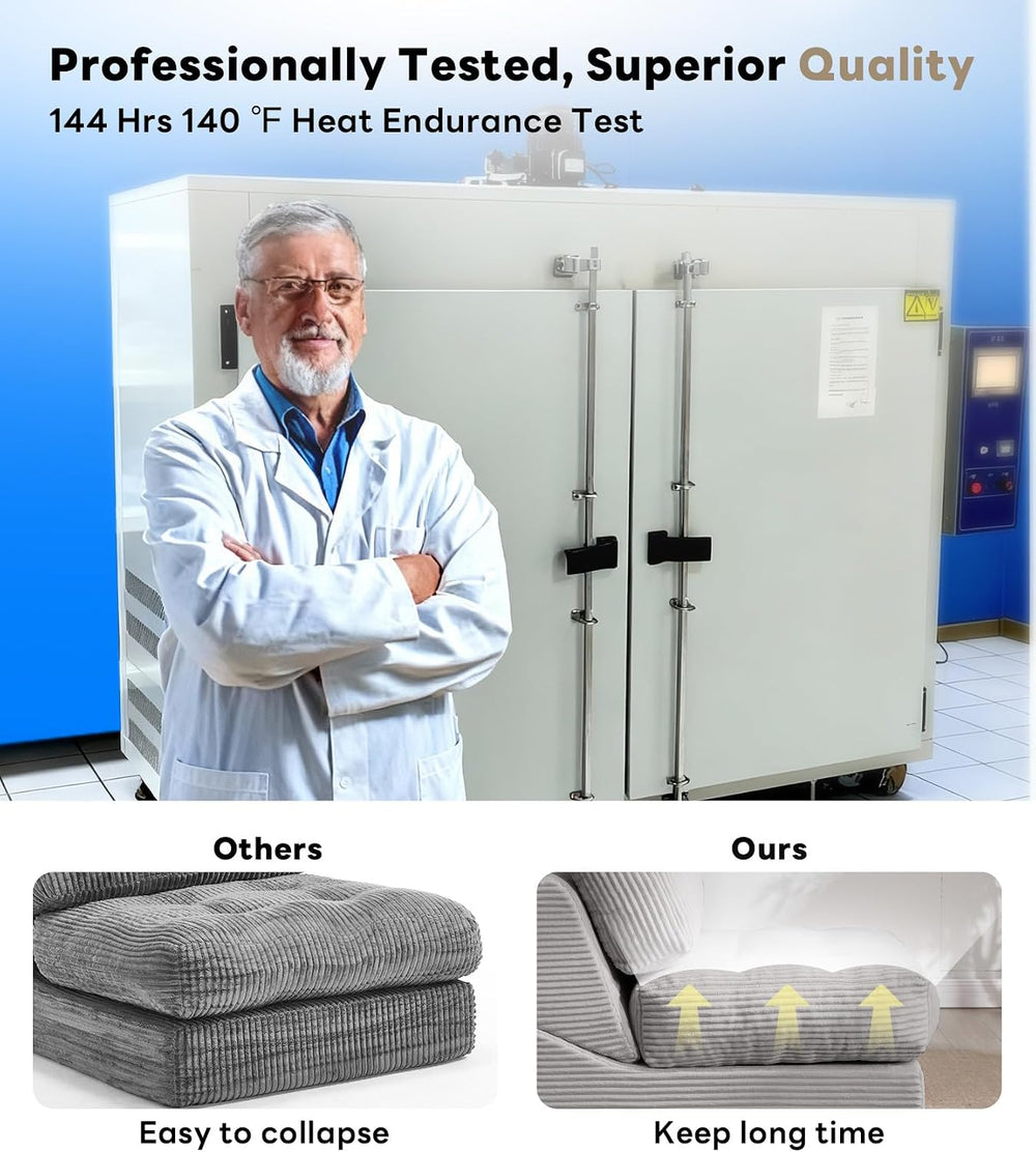 35.8'' Folding Sofa Bed, Convertible Sleeper Chair with Large Pillow,...