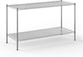 24" Deep x 60" Wide x 34" Height Wire Shelving Kit | 2-Tier | NSF Commercial Storage Rack Unit