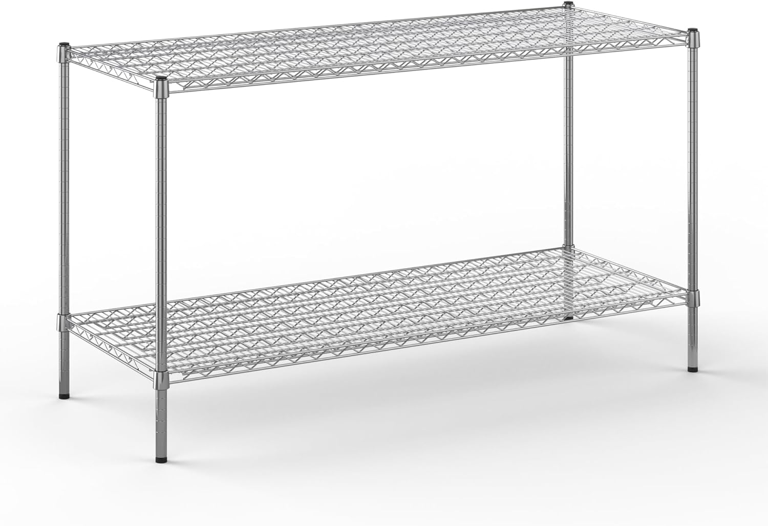 24" Deep x 60" Wide x 34" Height Wire Shelving Kit | 2-Tier | NSF Commercial Storage Rack Unit