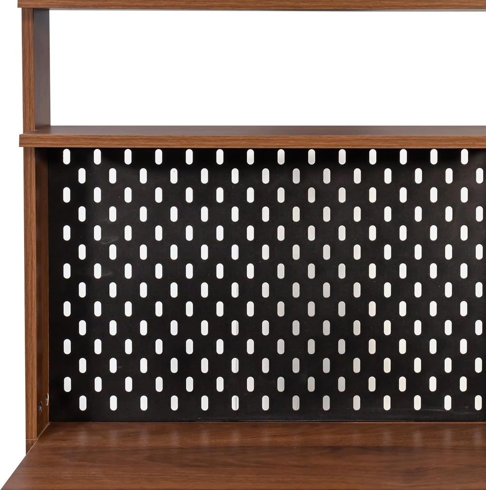 71" Kitchen Hutch Cabinet with Storage Pantry Storage Cabinet with Strip...