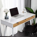 Need White Desk with Storage Desk Drawer Dressing Table,Writing Computer Desk Modern with 3 Drawers, Makeup Vanity Table GCBG1016-ND
