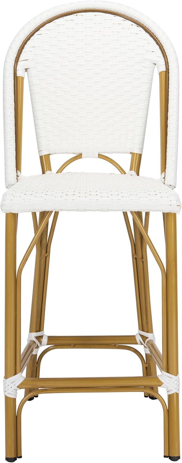 Safavieh PAT4019A Collection Gresley Navy and White Indoor/Outdoor Stacking F...