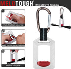Melotough Zip Tie Organizer Zip Tie Holder,Wire Ties Keeper for Multi-Purpose Indoor and Outdoor Use,4Pcs