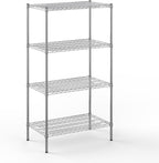 21" Deep x 36" Wide x 64" Height Wire Shelving Kit | 4-Tier | NSF Commercial Storage Rack Unit