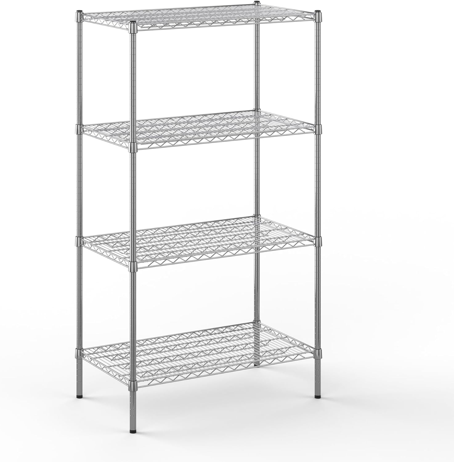 21" Deep x 36" Wide x 64" Height Wire Shelving Kit | 4-Tier | NSF Commercial Storage Rack Unit