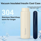 Synwave Insulin Cooler Travel Case for 3–4 Pens,Medication Cooler for Travel with Anti-Bulging Gel Ice Pack,TSA Approved,Non-Charging Cooling