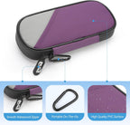 Insulin Travel Case Diabetic with 2 Reusable Ice Packs for Insulin Pen and Other Diabetic Supplies, Insulin Cooler Travel Case for The Daily Life and Trip, Purple with Gray