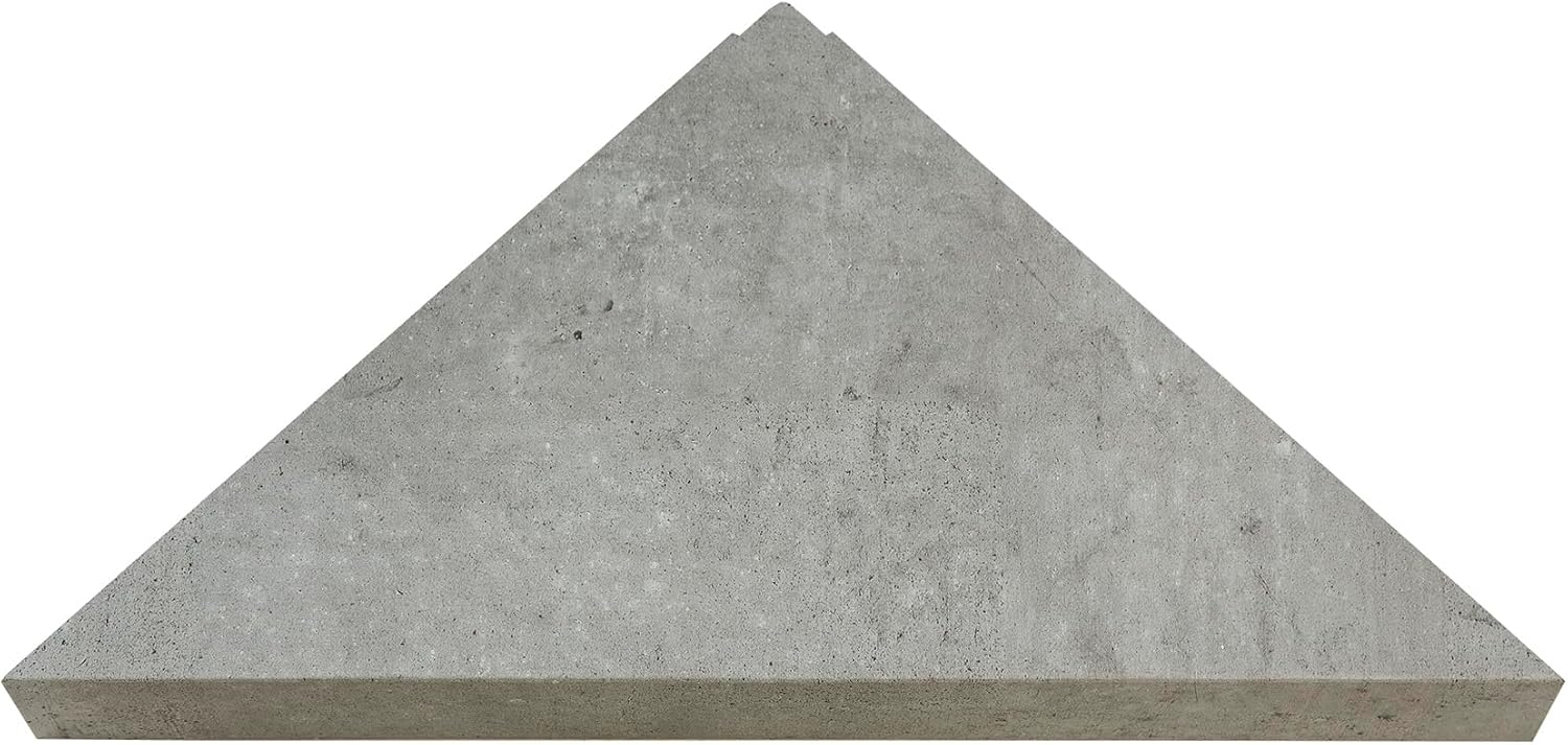 Palisade Vinyl Waterproof Corner Shower Shelf in Frost Nickel