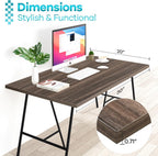 Kaboon Universal Table Top 30 x 20 inches Pack of 2, Reversible Melamine Countertop Only, Home or Commercial Indoor Use, Eucalyptus/Rustic Wood