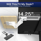 VIVO Adjustable Computer Keyboard and Mouse Platform Tray Ergonomic Under Table Desk Mount Drawer Underdesk Shelf, Light Wood, MOUNT-KB03C