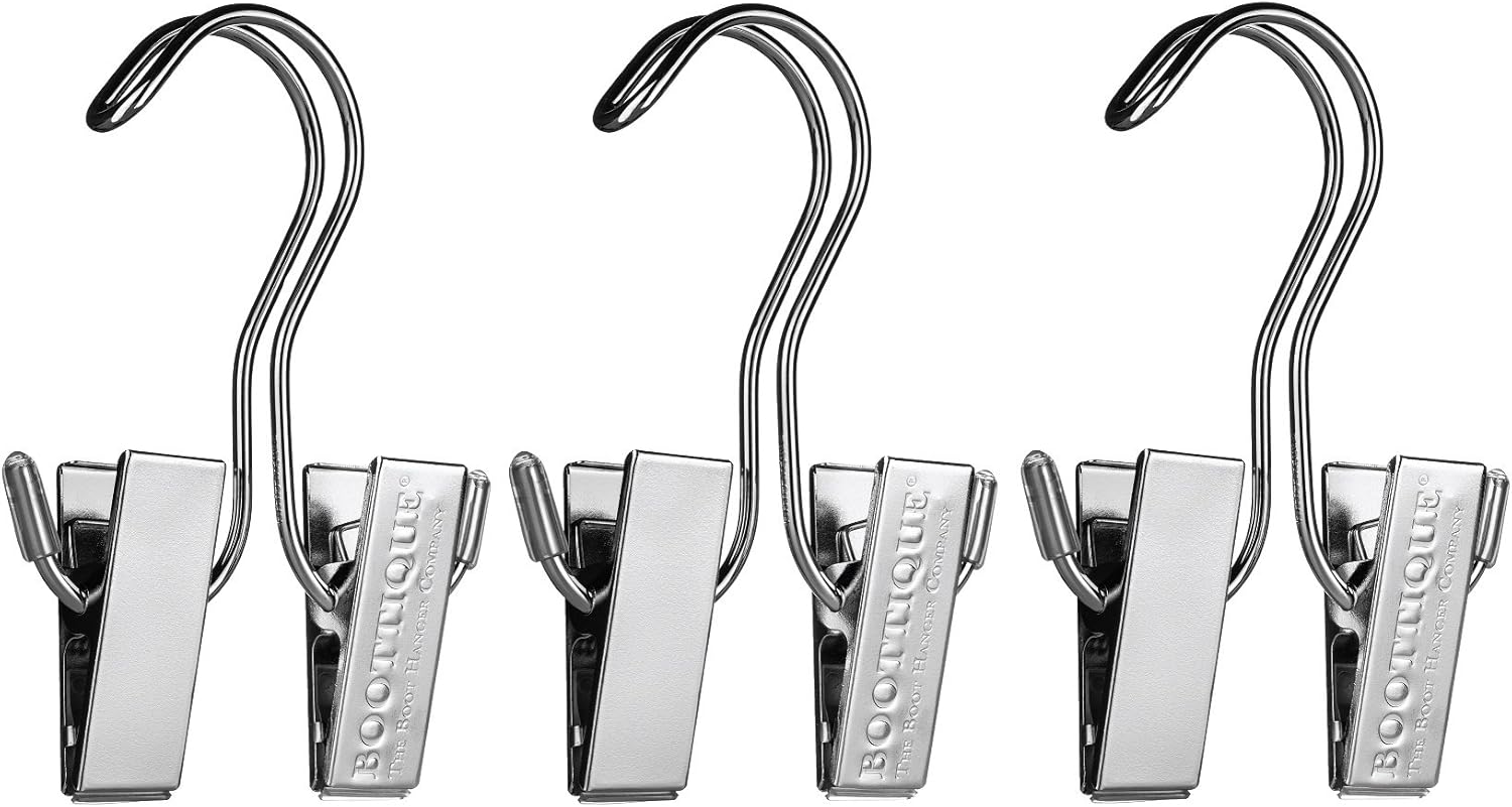 Boottique Boot Organizer: The Rack That Hangs, Holds, Shapes, & Protects Every Size and Style (With Hangers and 3 Extender Rods)