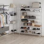 14" Deep x 60" Wide x 74" Height Wire Shelving Kit | 8-Tier | NSF Commercial Storage Rack Unit