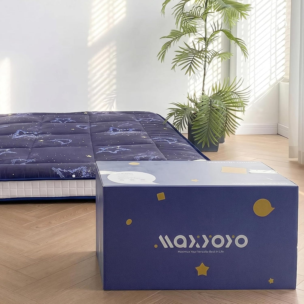 MAXYOYO Futon Mattress, Japanese Floor Mattress Folding Sleeping Pad | Black ...