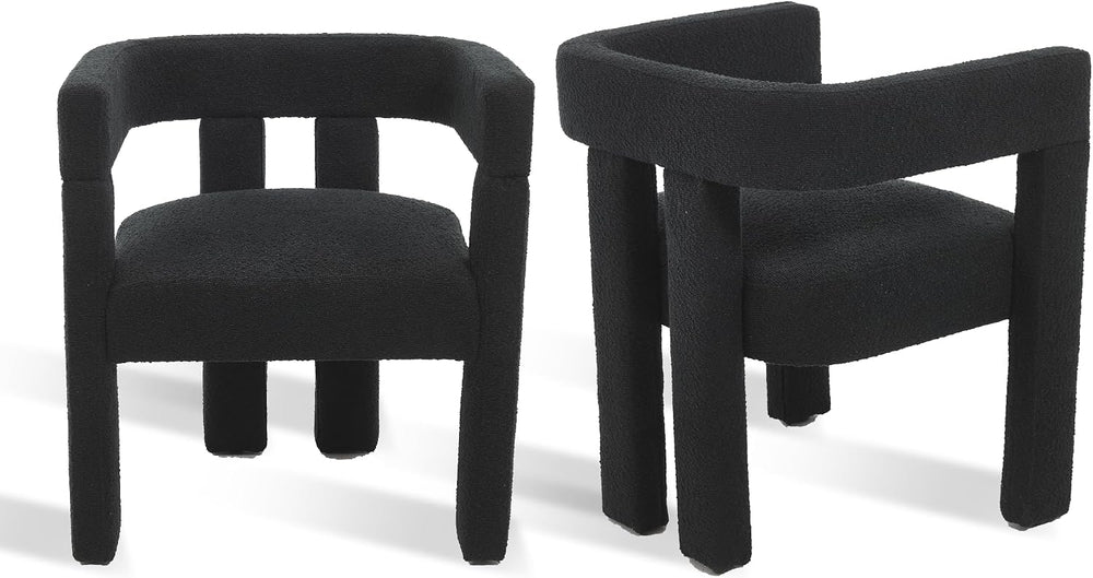 Modern Dining Chair Set of 2 / Living Room Chairs, Fabric Armchair, Upholster...