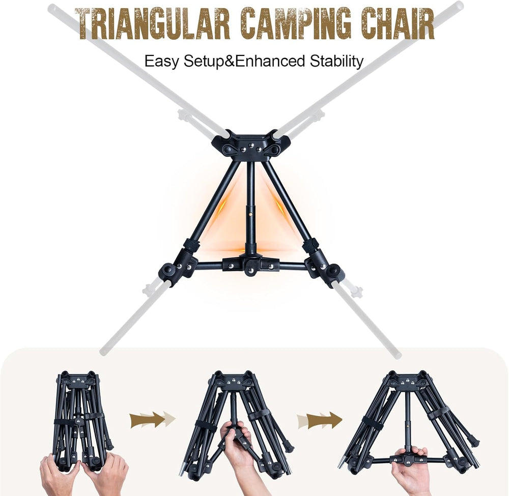 ONETIGRIS Tigerblade Camping Chair, Lightweight Folding Backpacking Hiking Ch...
