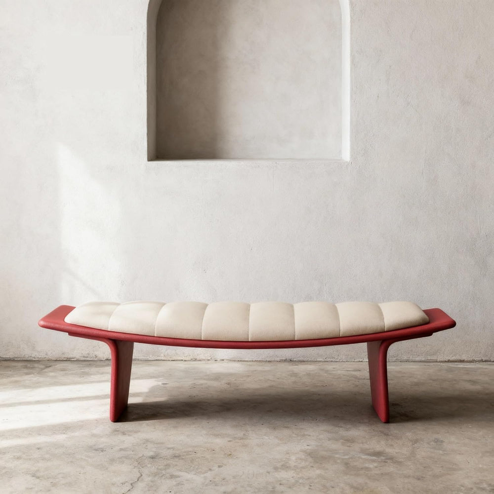 Modern Upholstered Long Bench for Living Room and Home Use Leather for Bedroo...