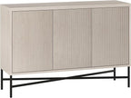 Henn&Hart 48" Wide Rectangular Buffet Table in Alder White